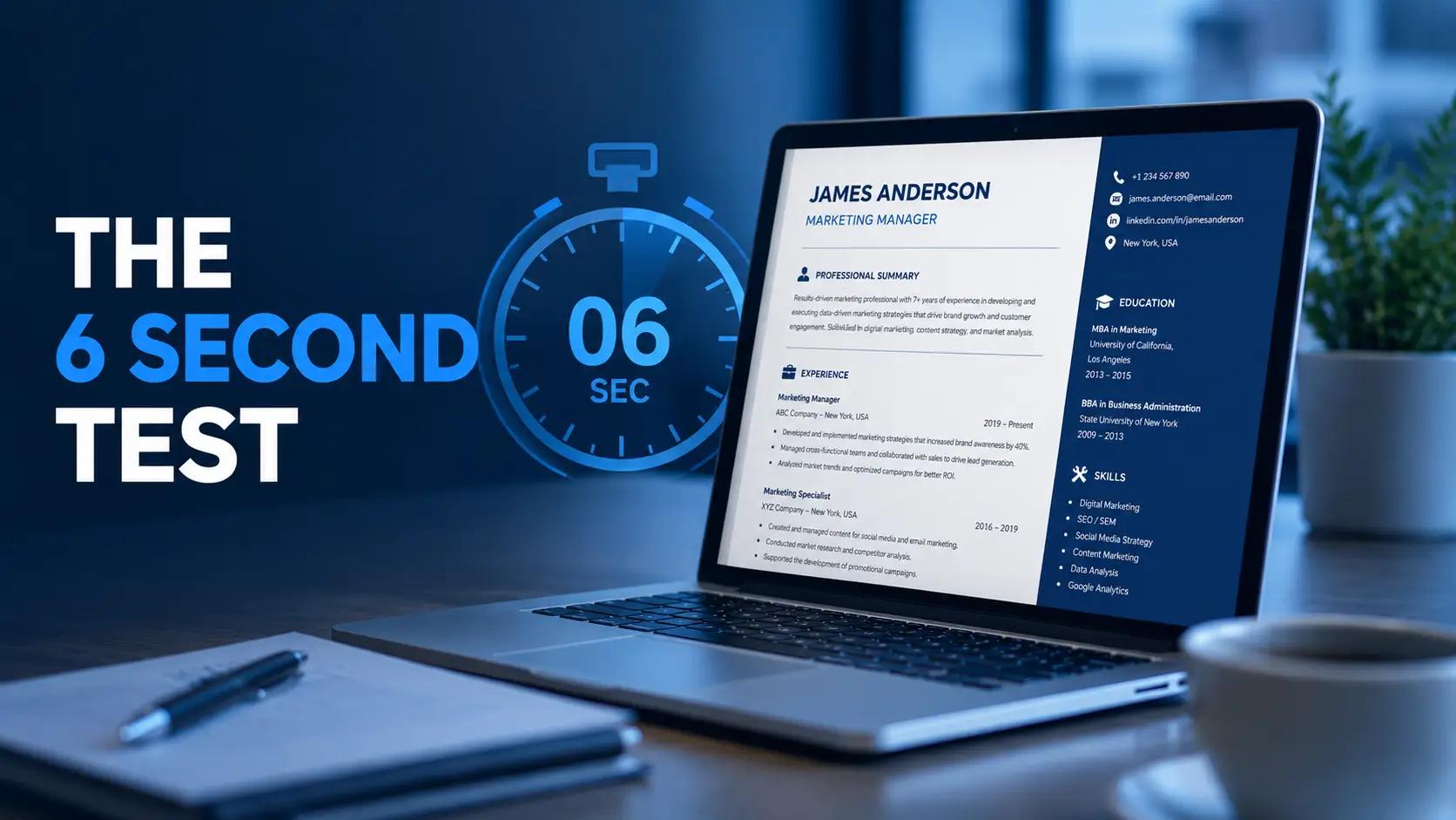 The 6-second test: what recruiters actually look at first